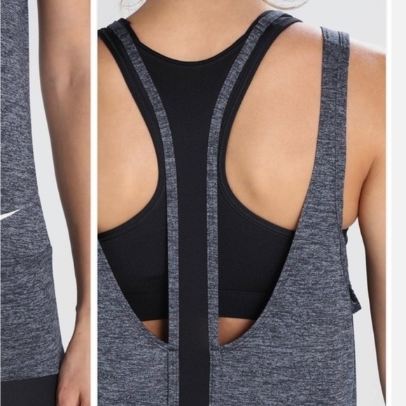 Nike Women’s Dri-Fit Grey Multi-Strap Running Tank - Picture 13 of 15